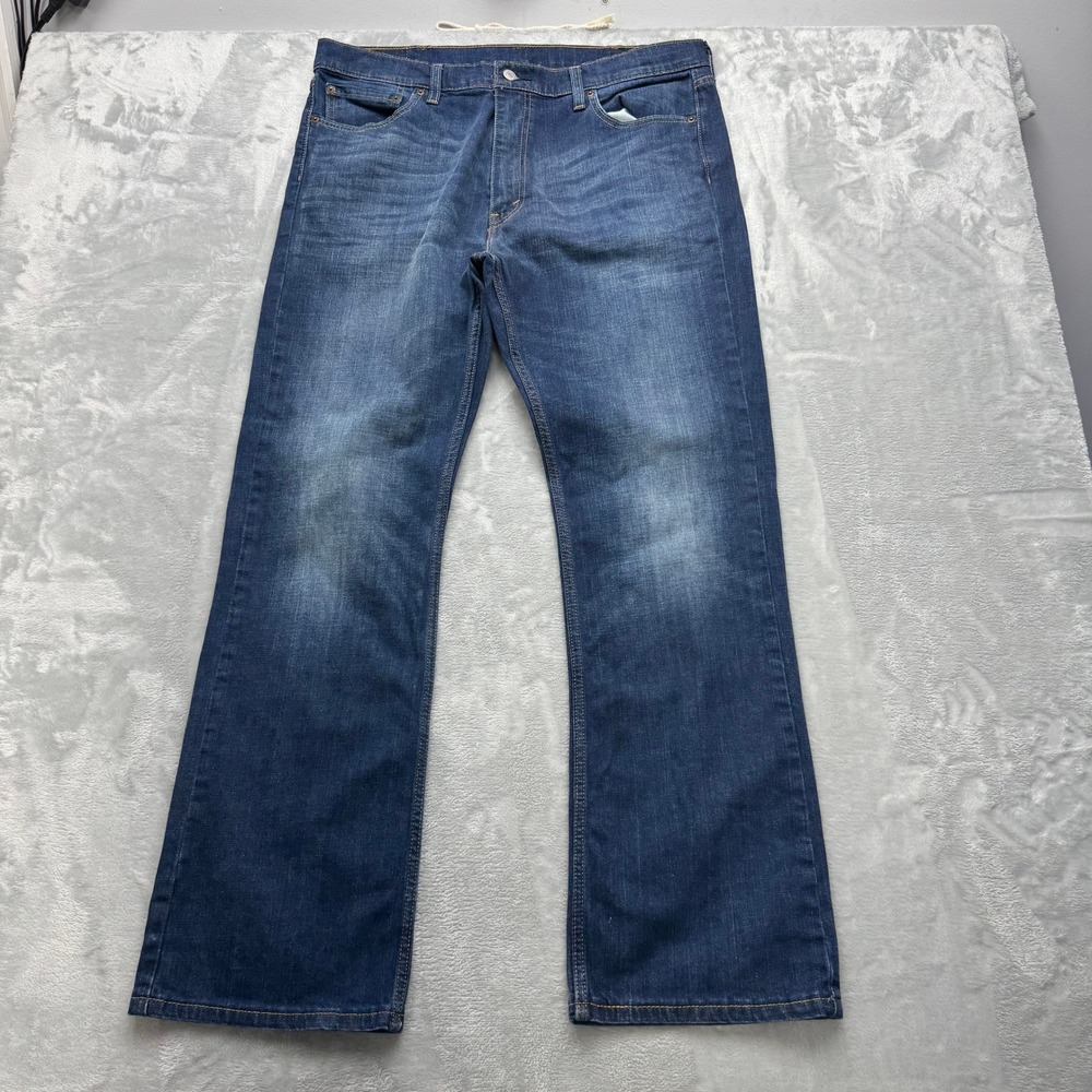Levi's Jeans Mens 38x32 Blue 527 Slim‎ Bootcut Denim Casual Western Pants